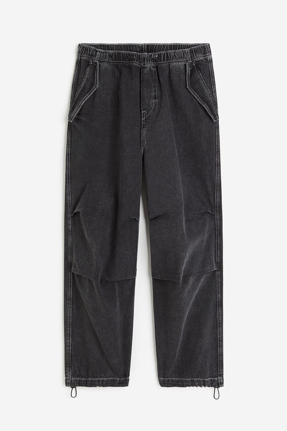 

Джинсы H&M Loose Fit Parachute, темно-серый