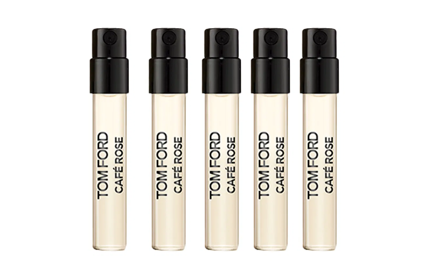 Набор пробников парфюмерной воды Coffee Rose, TOM FORD, 1.5 мл x 5, Black