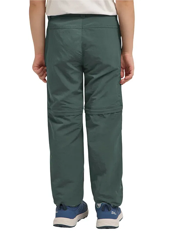 Брюки функциональные с отстегивающимися штанинами модель Safari Jack Wolfskin, зеленый — фото 2