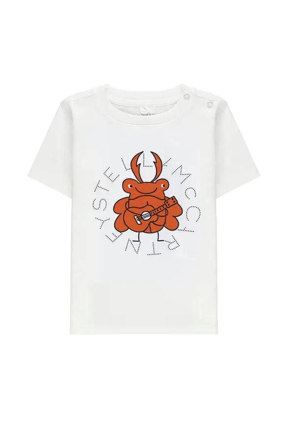 Футболка с принтом животных Stella Mccartney Kids, белый