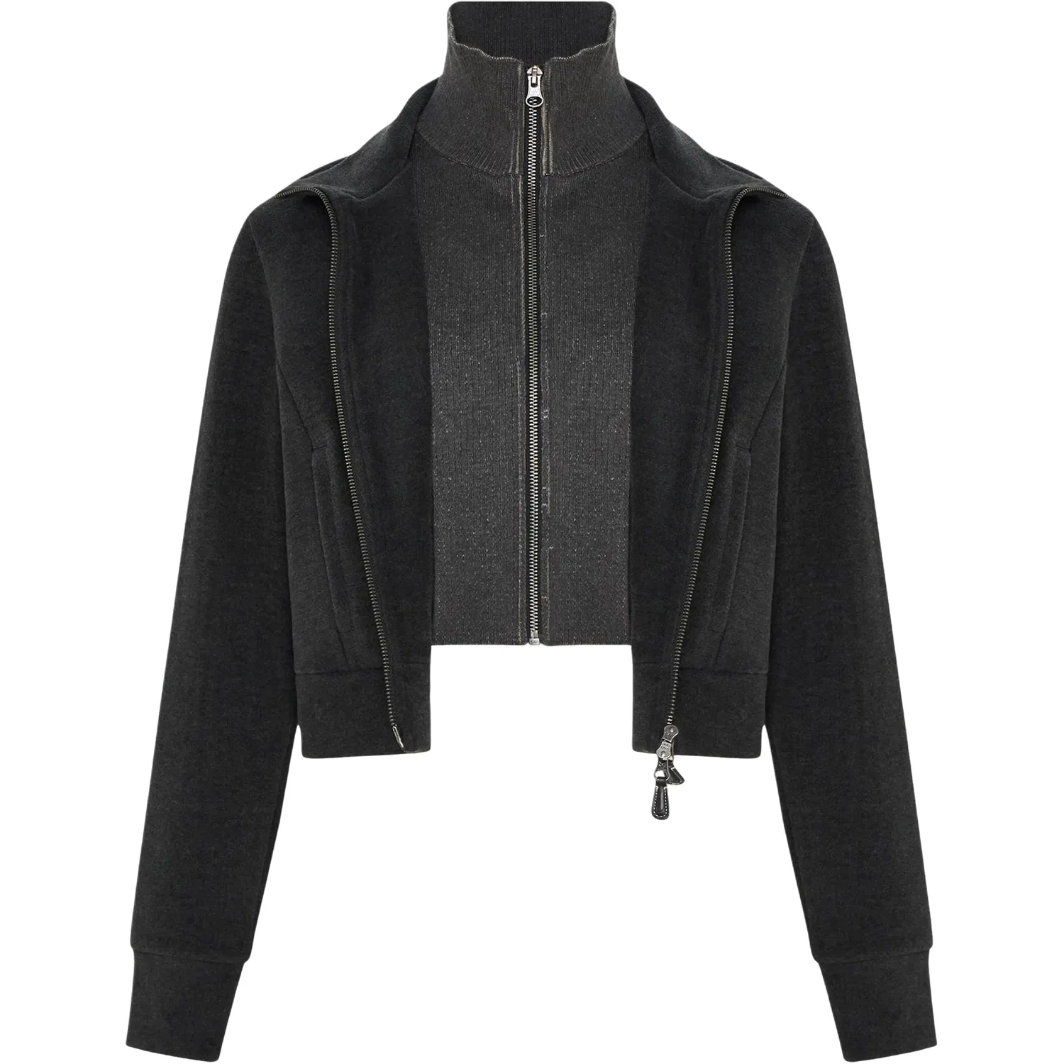 Женская куртка 3S Deluxe W TT Tracksuit Top Asia Sizing 'Carbon' adidas, Carbon — фото 2