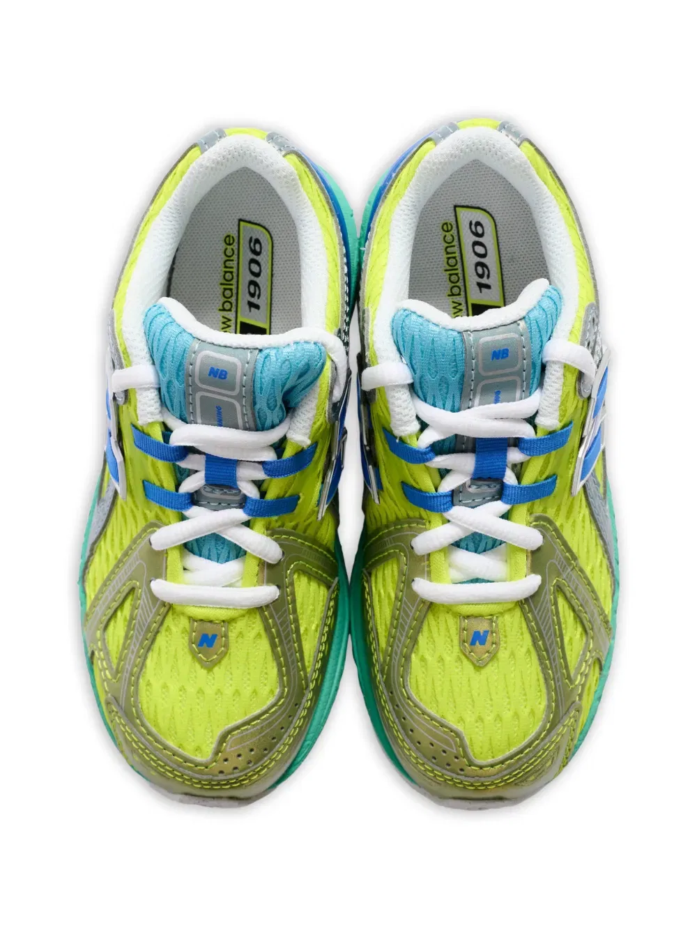 Беговые кроссовки на шнуровке New Balance Kids, желтый — фото 4