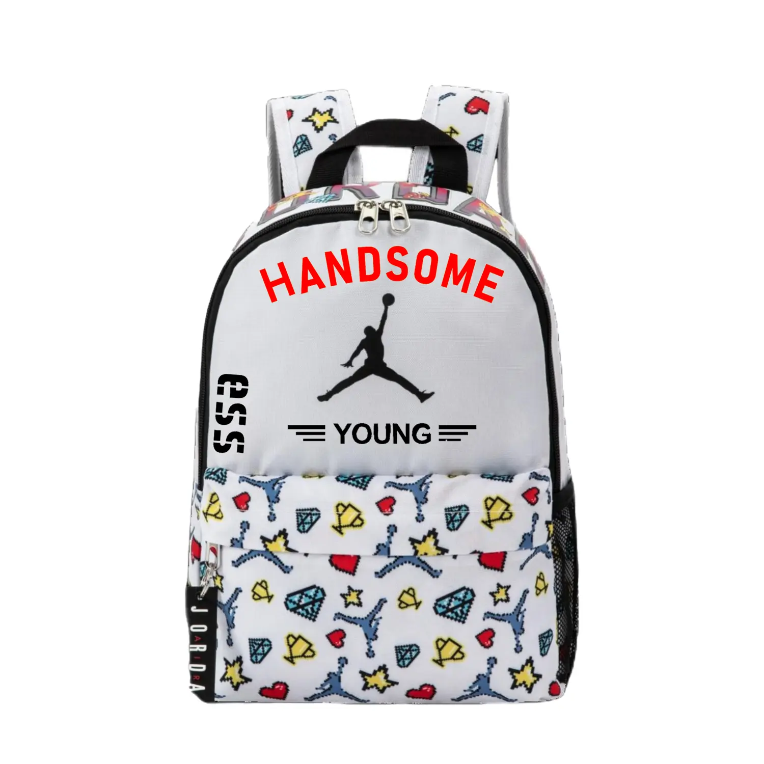 

Jordan Полиэстеровый рюкзак унисекс белый, Trendy Text