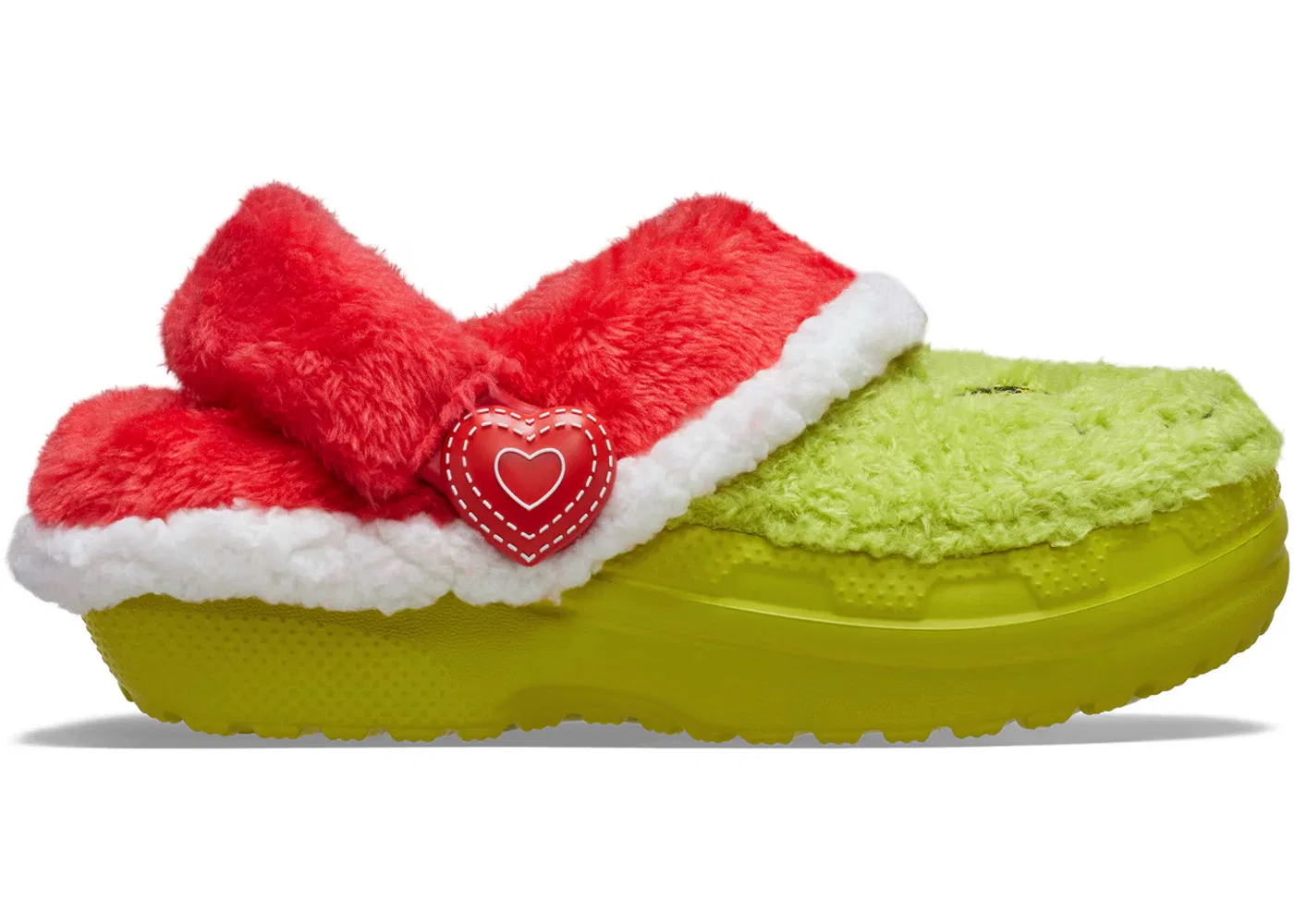 Детские клоги The Grinch Crocs, Lime/Red/White