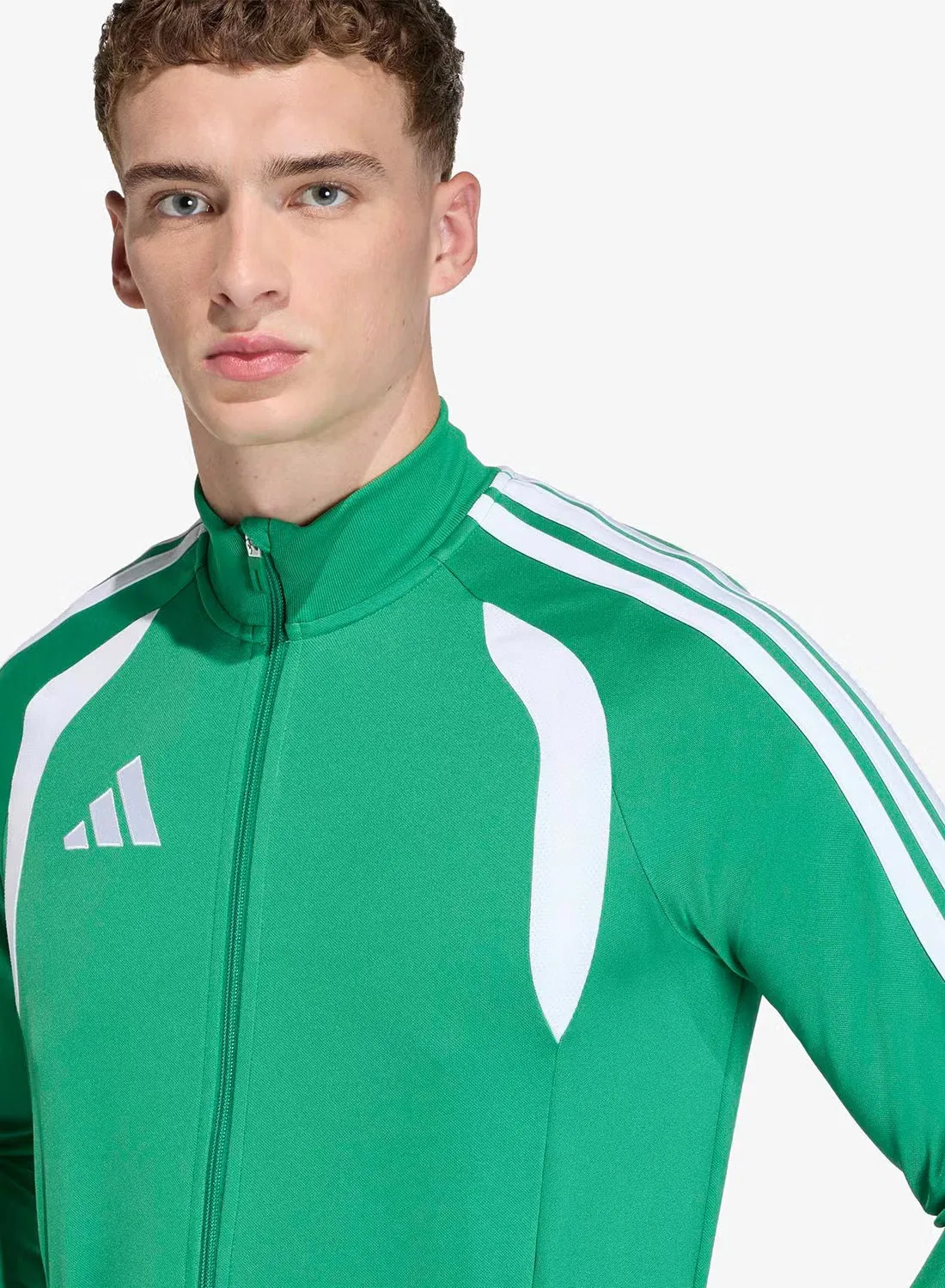 Куртка на молнии Tiro26 Adidas, зеленый — фото 3