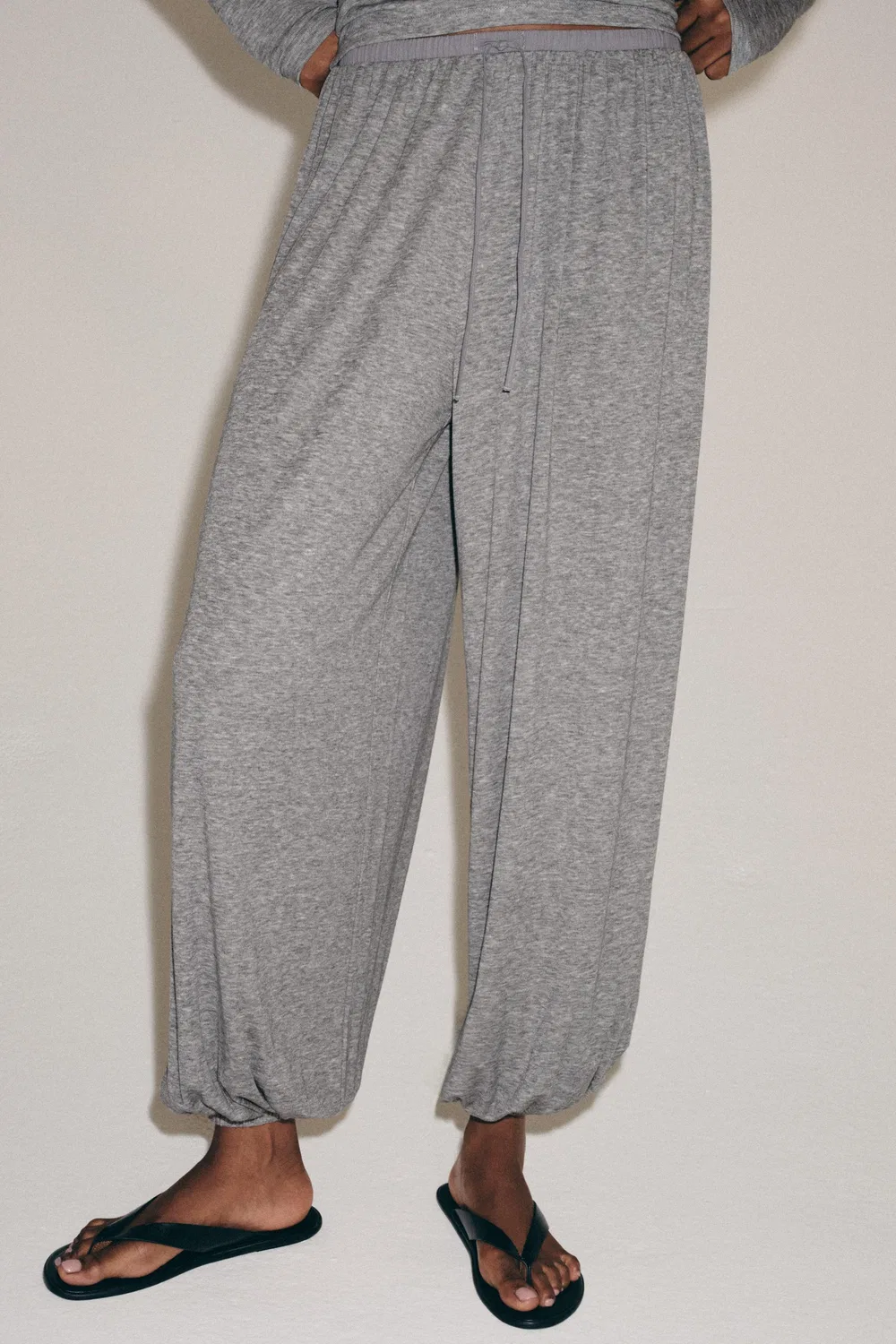 Брюки Саруэль ZARA, Grey — фото 3