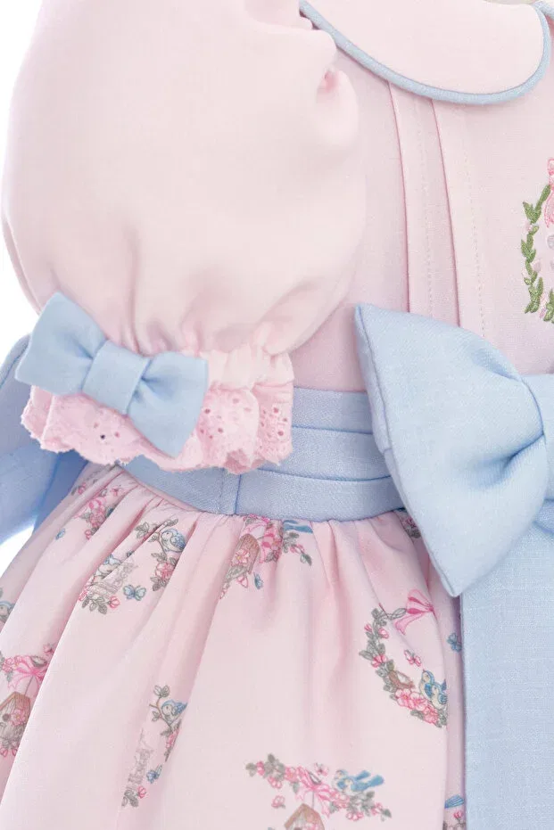 Детское платье для девочек с принтом Vintage baby dress Pamina, Pink — фото 2