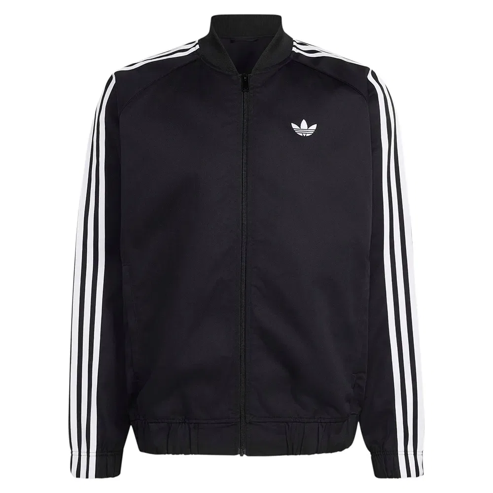 Худи на молнии Adicolor Classics Cotton Twill Adidas Originals, черный — фото 3
