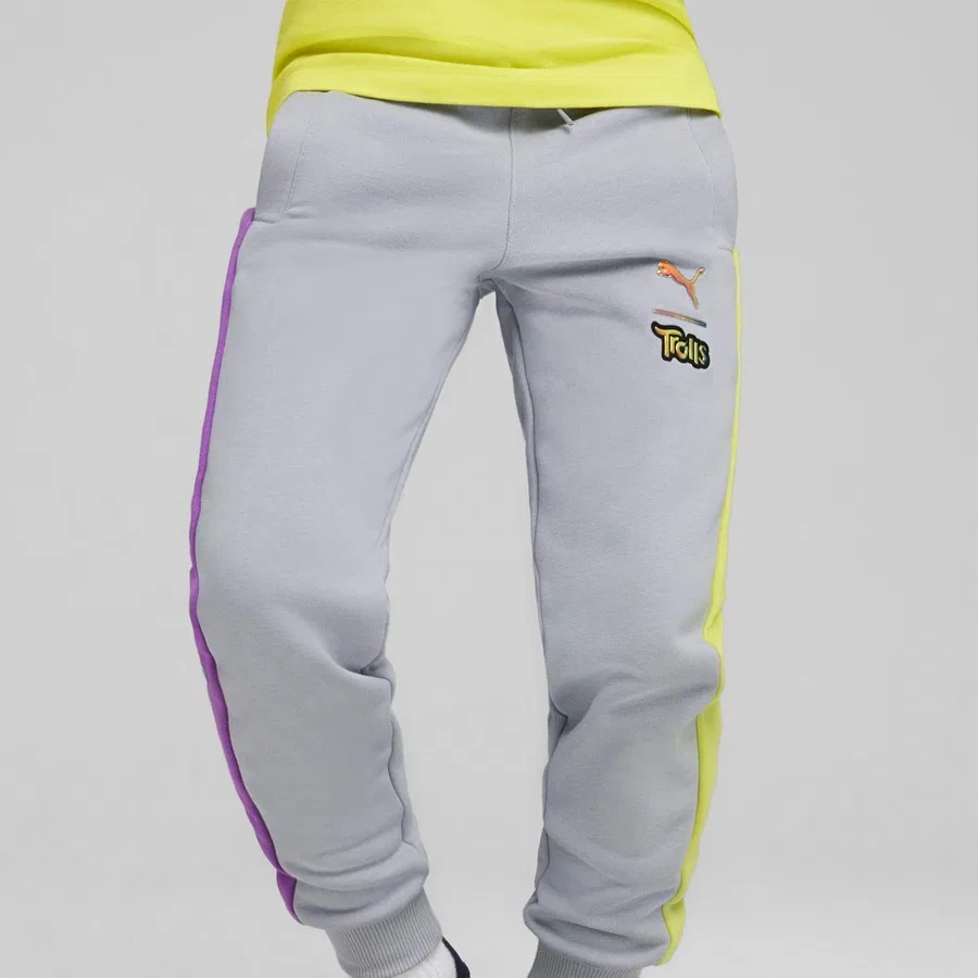 Детские спортивные штаны Puma x Trolls T7 Track Pants, Серый — фото 2