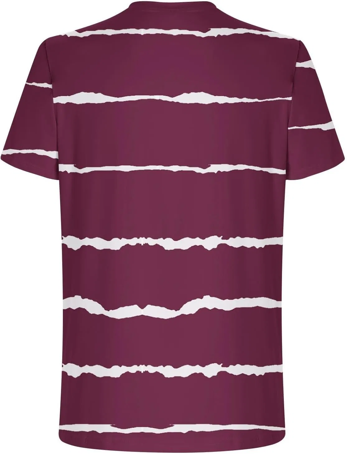 Мужская футболка с цветными блоками, Striped Cotton, Wine — фото 3