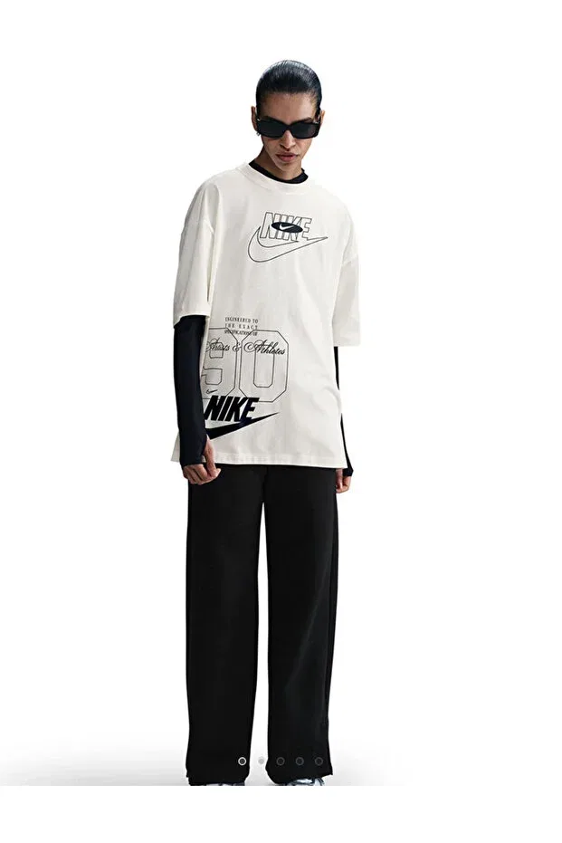 Женская футболка с принтом Sportswear Dance Nike, Ecru — фото 3