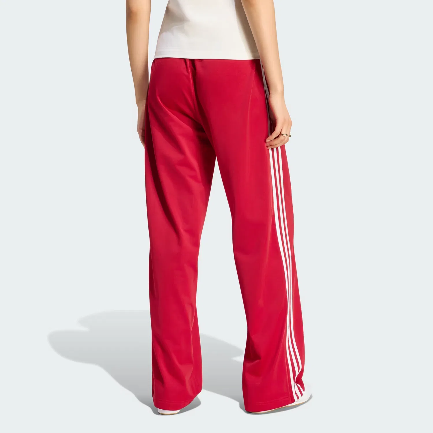 Женские спортивные брюки свободного кроя Firebird Adidas Originals, Team Victory Red/White — фото 3