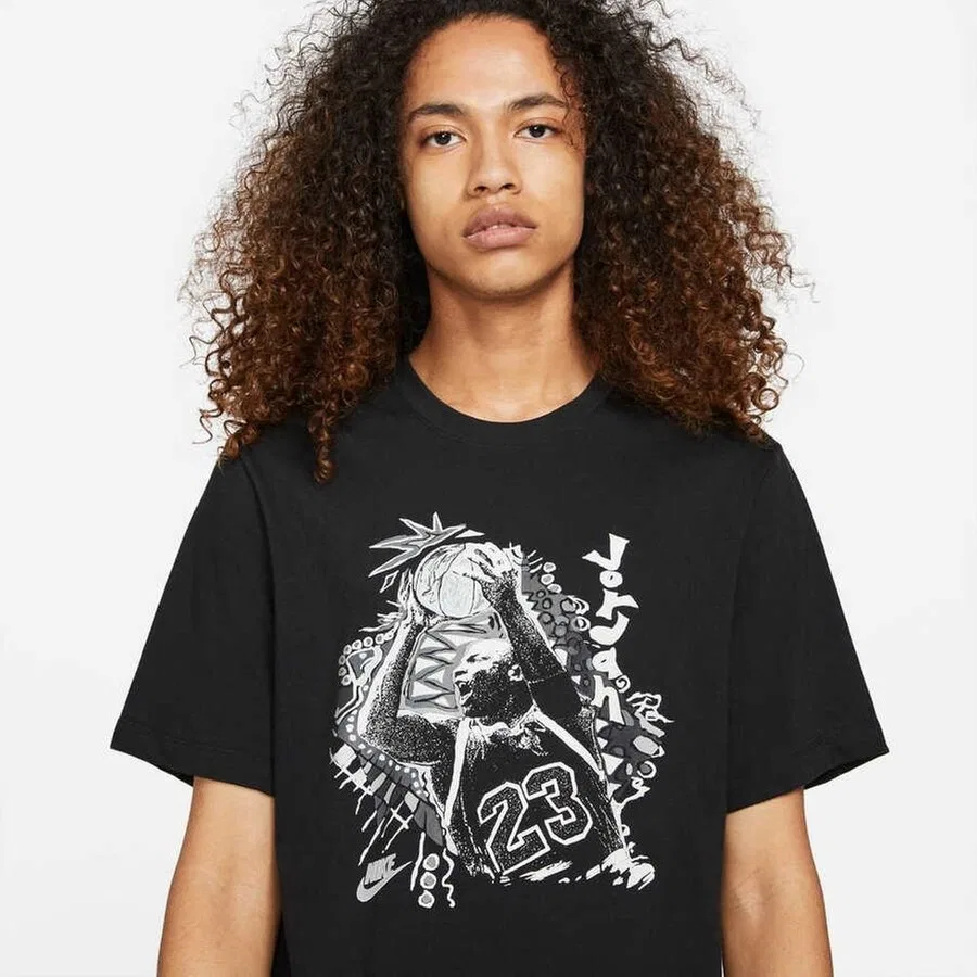 Футболка с коротким рукавом с принтом Jordan Vintage Graphic Nike, Черный