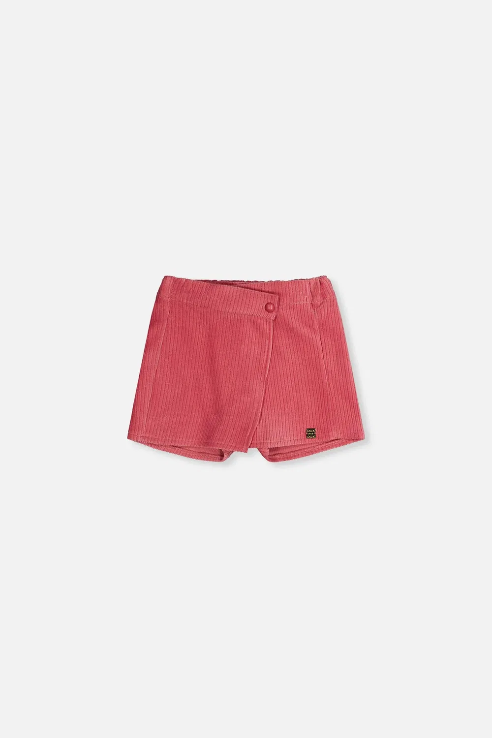 Детская юбка-шорты из вельвета с блеском Corduroy Skort Deux par Deux, Raspberry Pink