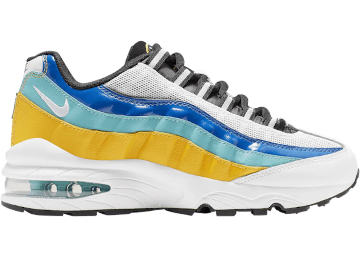 Детские кроссовки Lifestyle Nike Air Max 95, White/University Gold/Teal Nebula/Red Orbit