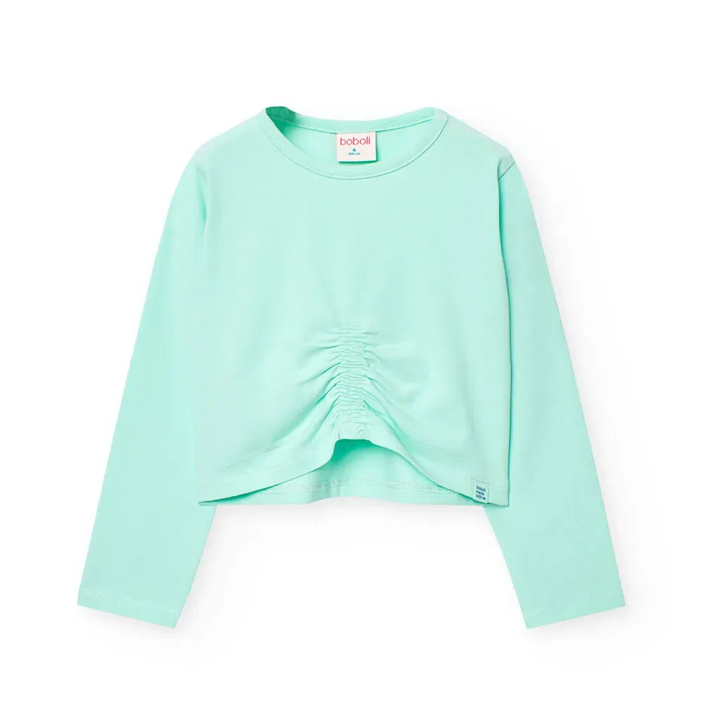 Футболка с длинным рукавом Stretch Knit Boboli, зеленый