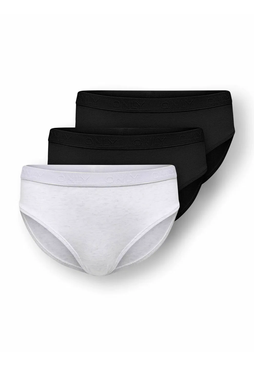 Трусы Koglola 3-pack с логотипом acc noos - трусы Only Girls, Super Light Grey Melange
