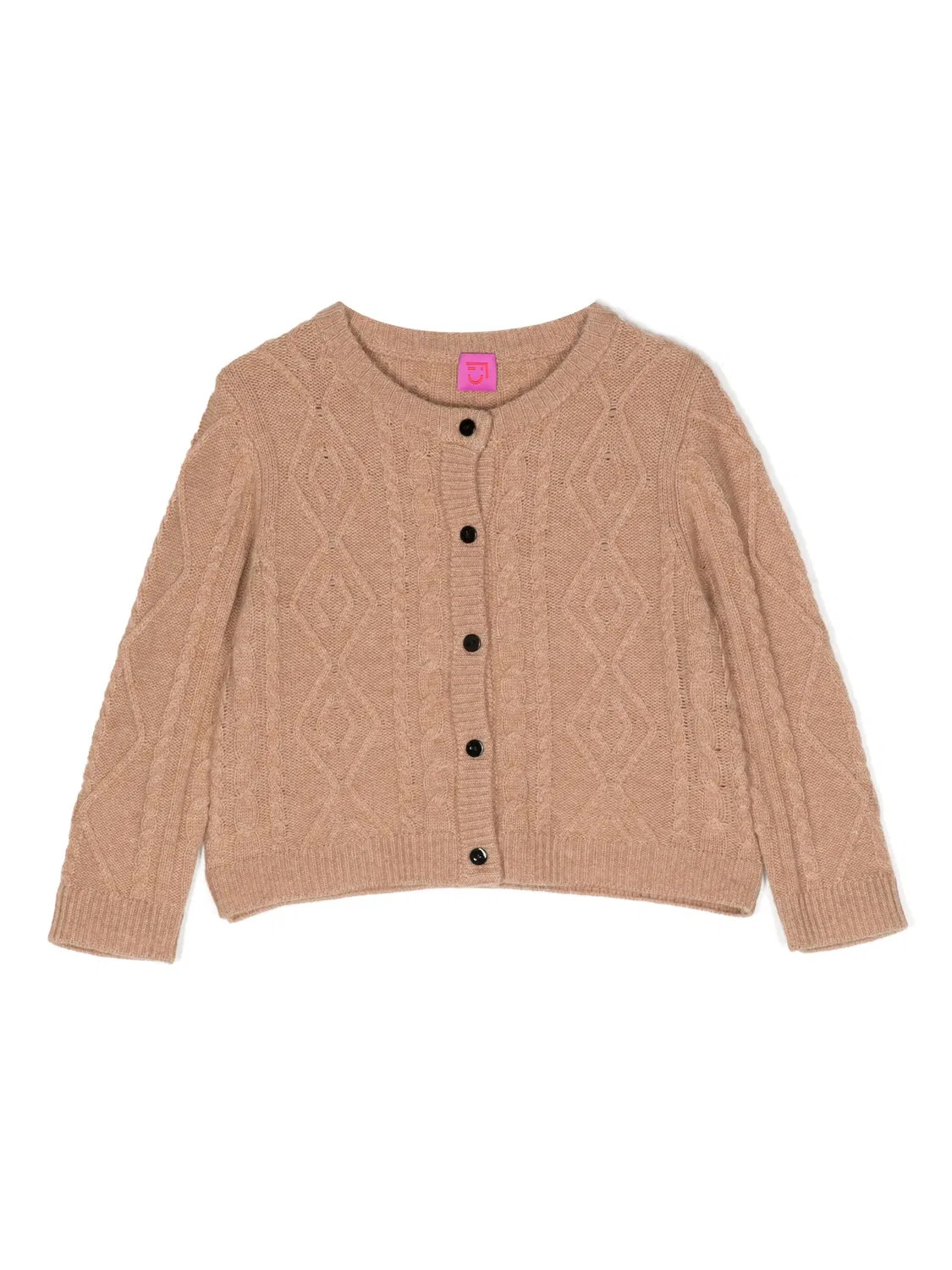 Кардиган из шерши и кашемира мини Alaska Cashmere In Love, коричневый