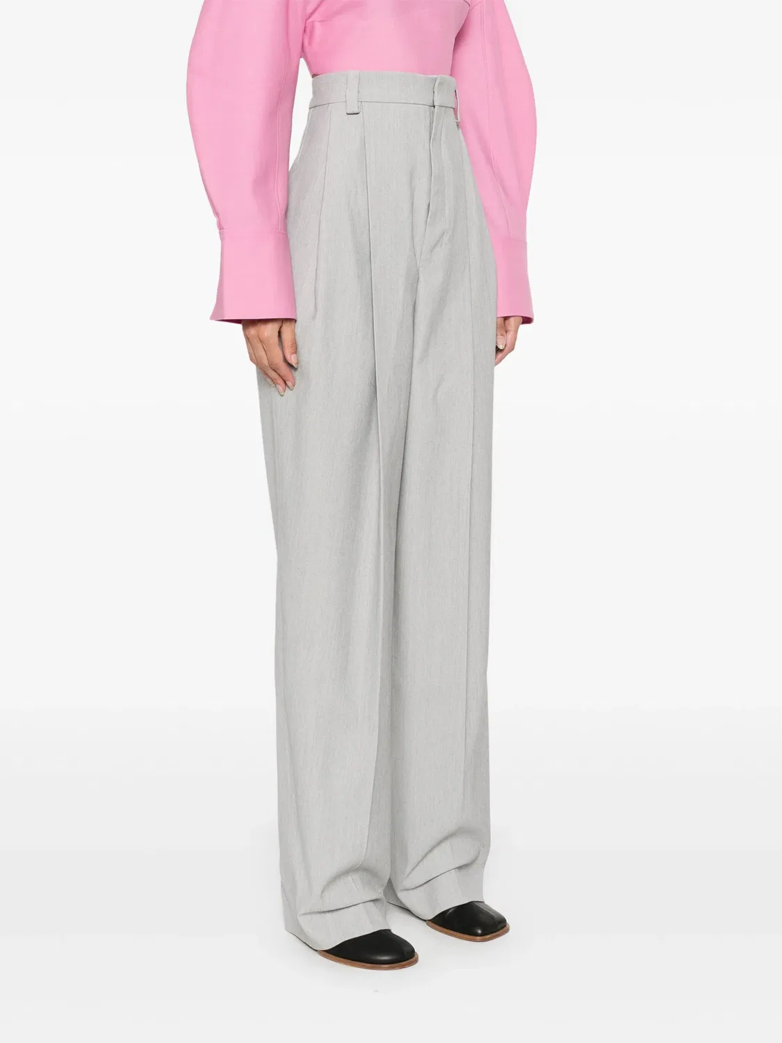 Брюки Le Pantalon Curzio Jacquemus, светло-серый — фото 3