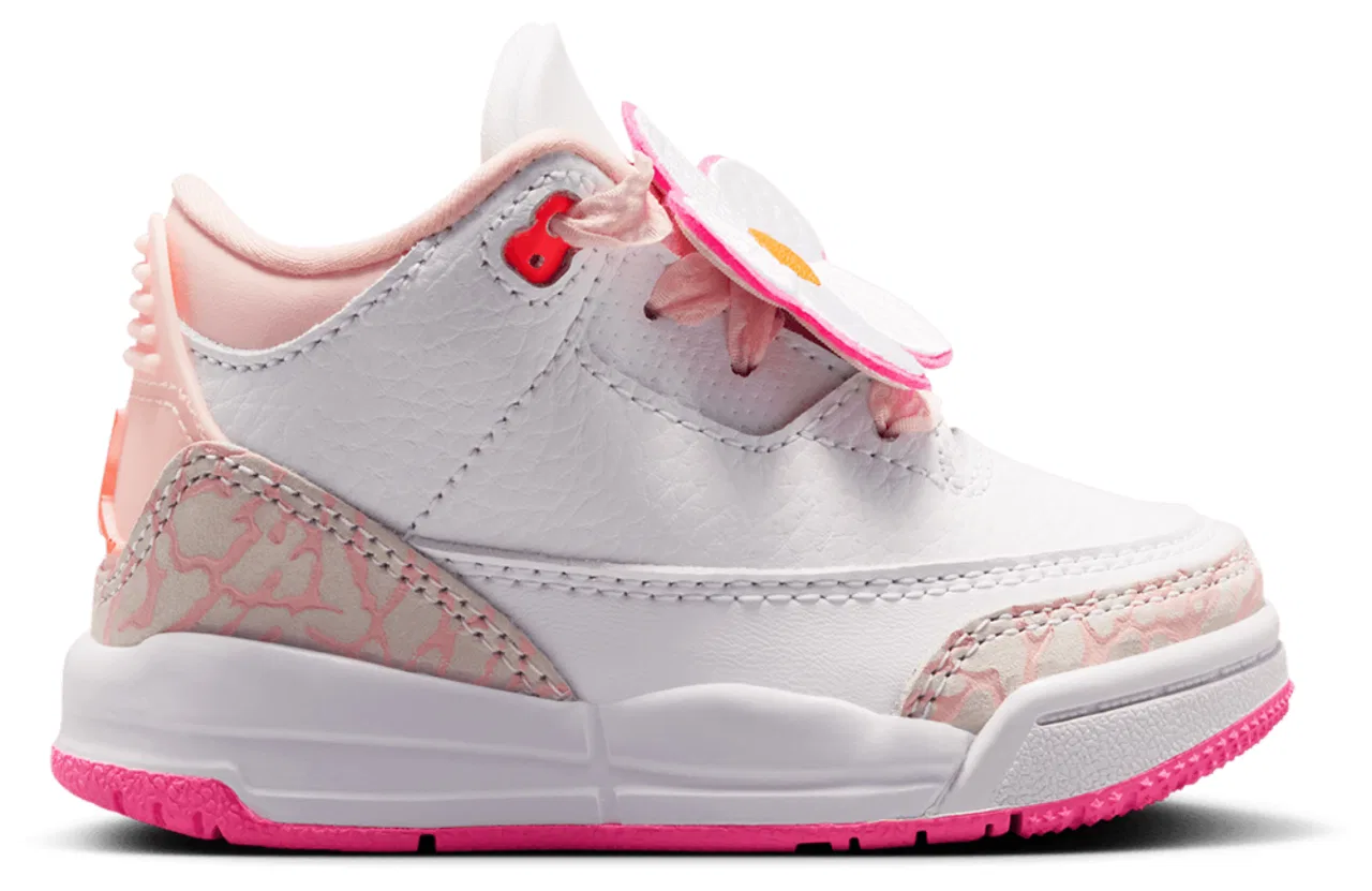 Кроссовки для малышек Retro 3 Jordan, цвет Pink/Orange/Blue