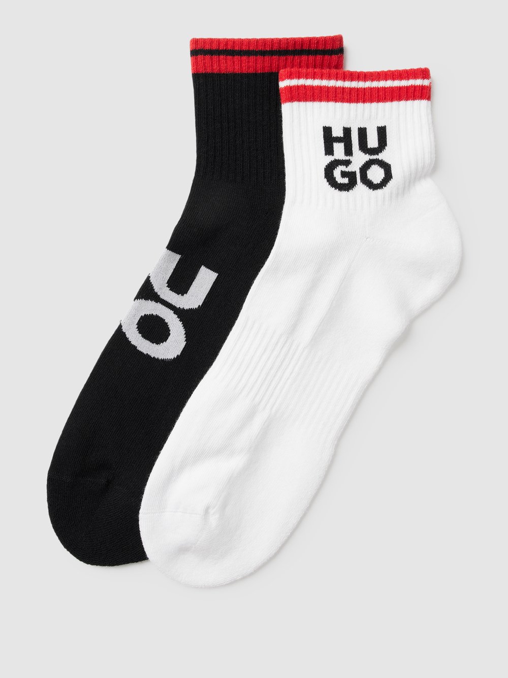 

Носки с этикеткой в ​​упаковке из 2 пар, модель «RIB LOGO» HUGO, черный