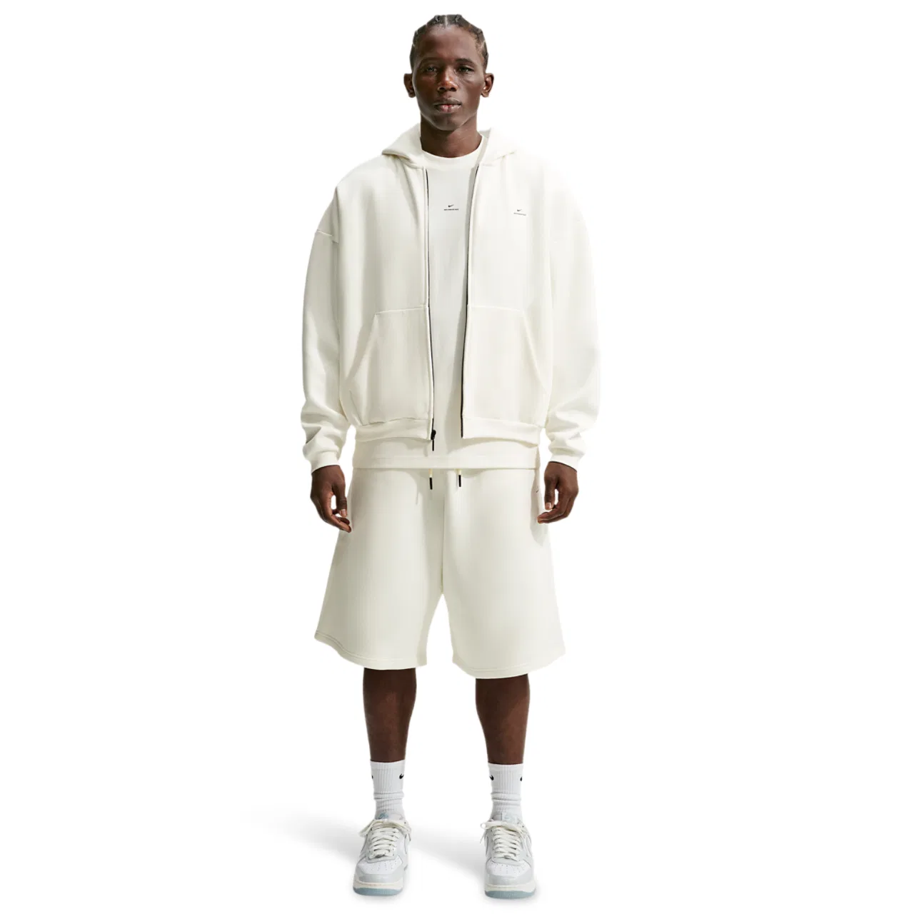 Худи мужское Nike TF SI Brush, цвет Sail/Black — фото 3