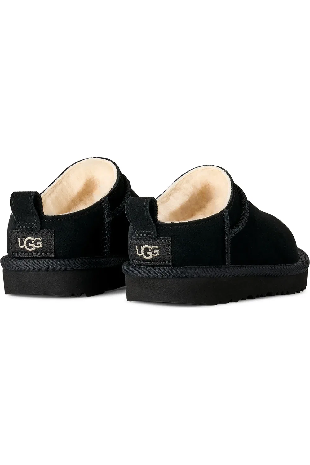 Детские сапоги слипоны на микроподошве Classic Micro UGG, черный — фото 2
