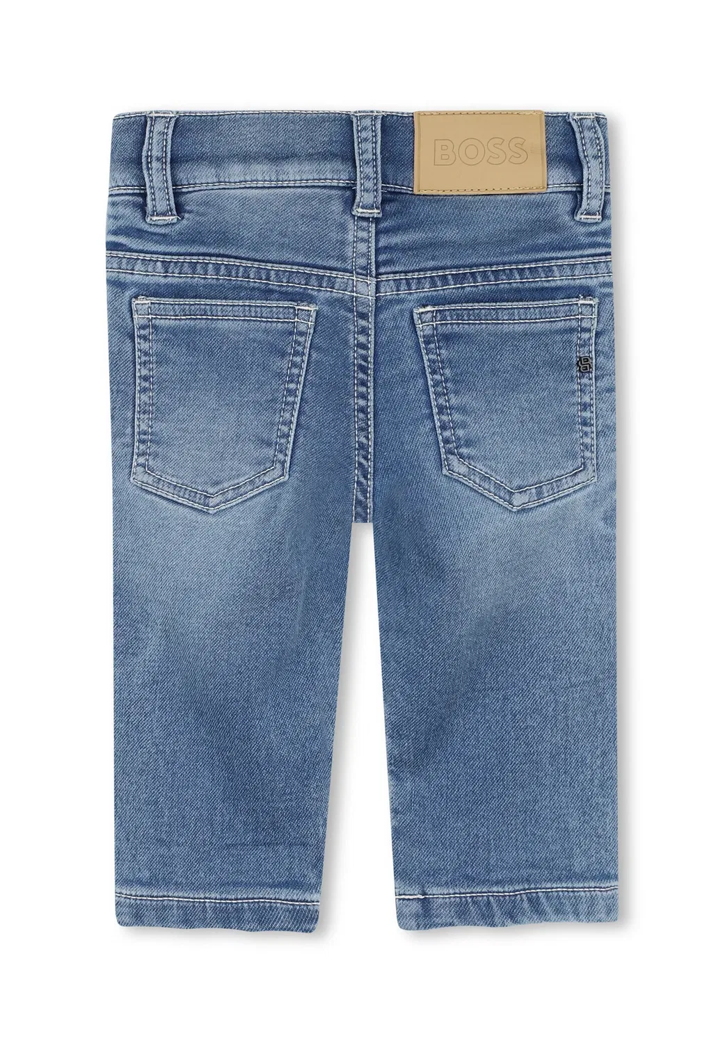 Pantalon en denim - джинсы прямого кроя Boss Kidswear, Double Stone Bleach — фото 2