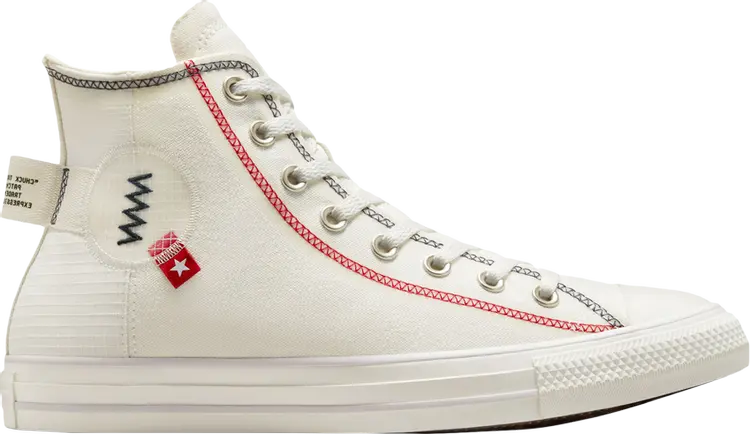 

Кроссовки Converse Chuck Taylor All Star High Logo Tag - Vintage White, белый