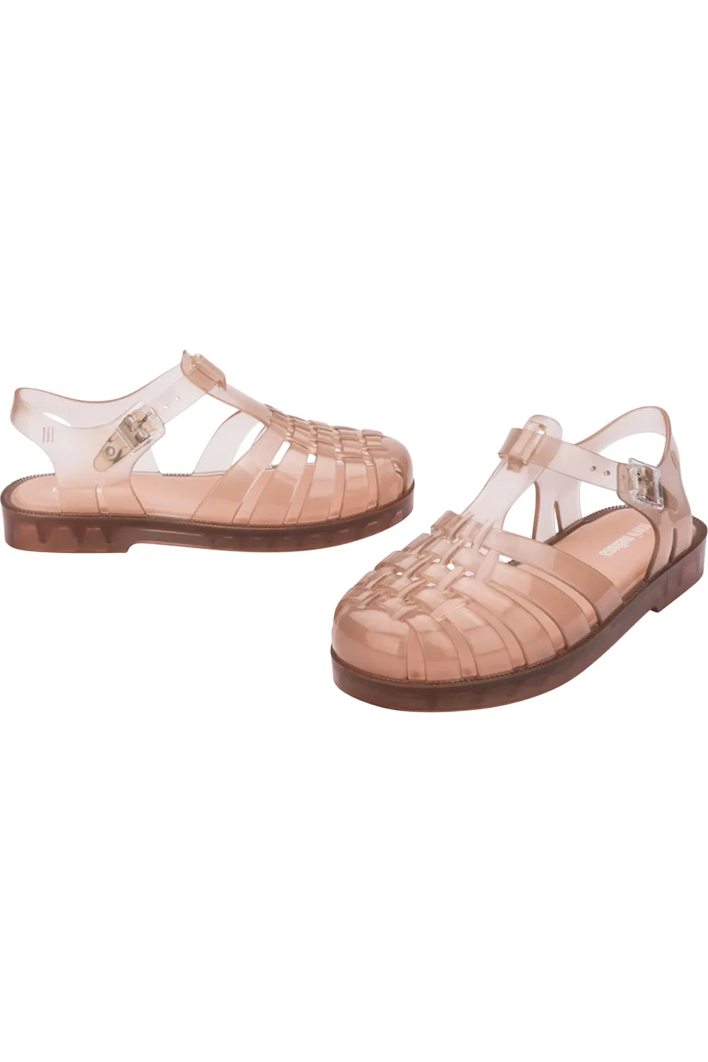 Детские сандалии рыбацкие с амортизирующей стелькой Possession Mini Melissa, светло-бежевый/прозрачный — фото 3
