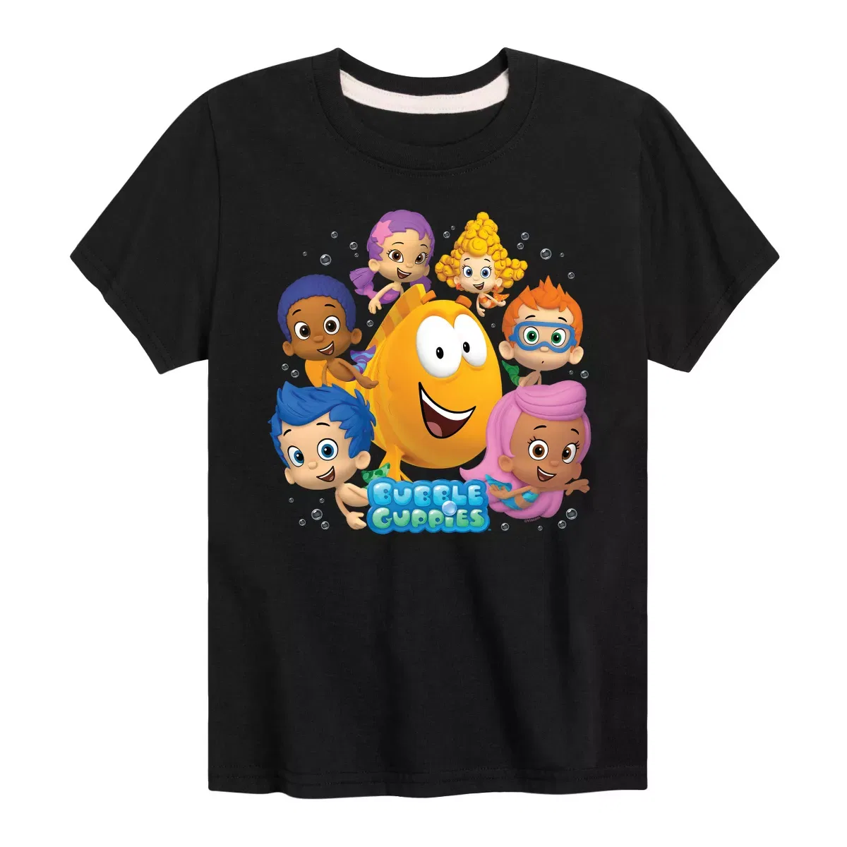 Детская футболка с принтом Bubble Guppies Mr. Grouper And Guppies Bubble Guppies, Heather Blue