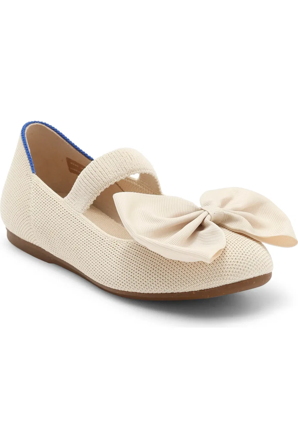 Детские туфли Мэри Джейн с большим бантом The Big Bow Mary Jane Flat Rothy's, Conch