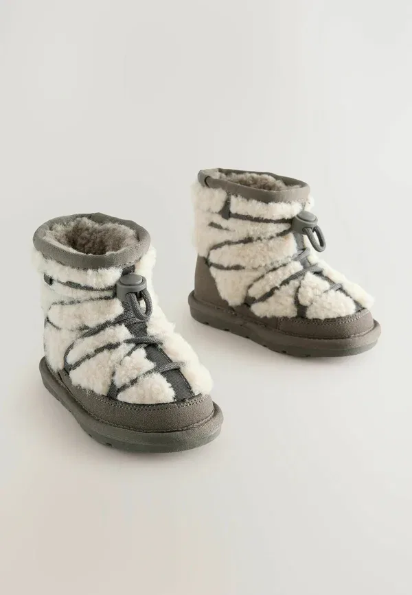 Ботинки на теплой подкладке Regular fit - baby shoes Next, серый — фото 2