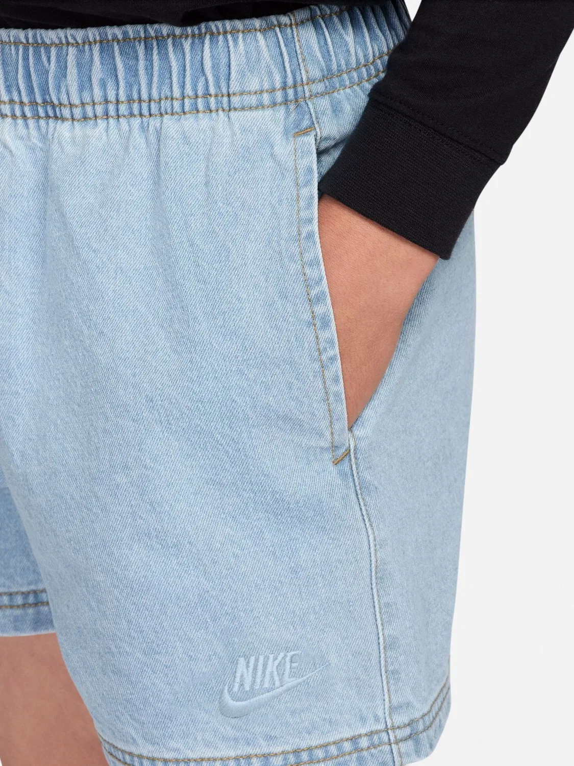 Шорты джинсовые Nike Blue Collection Nike, синий — фото 4
