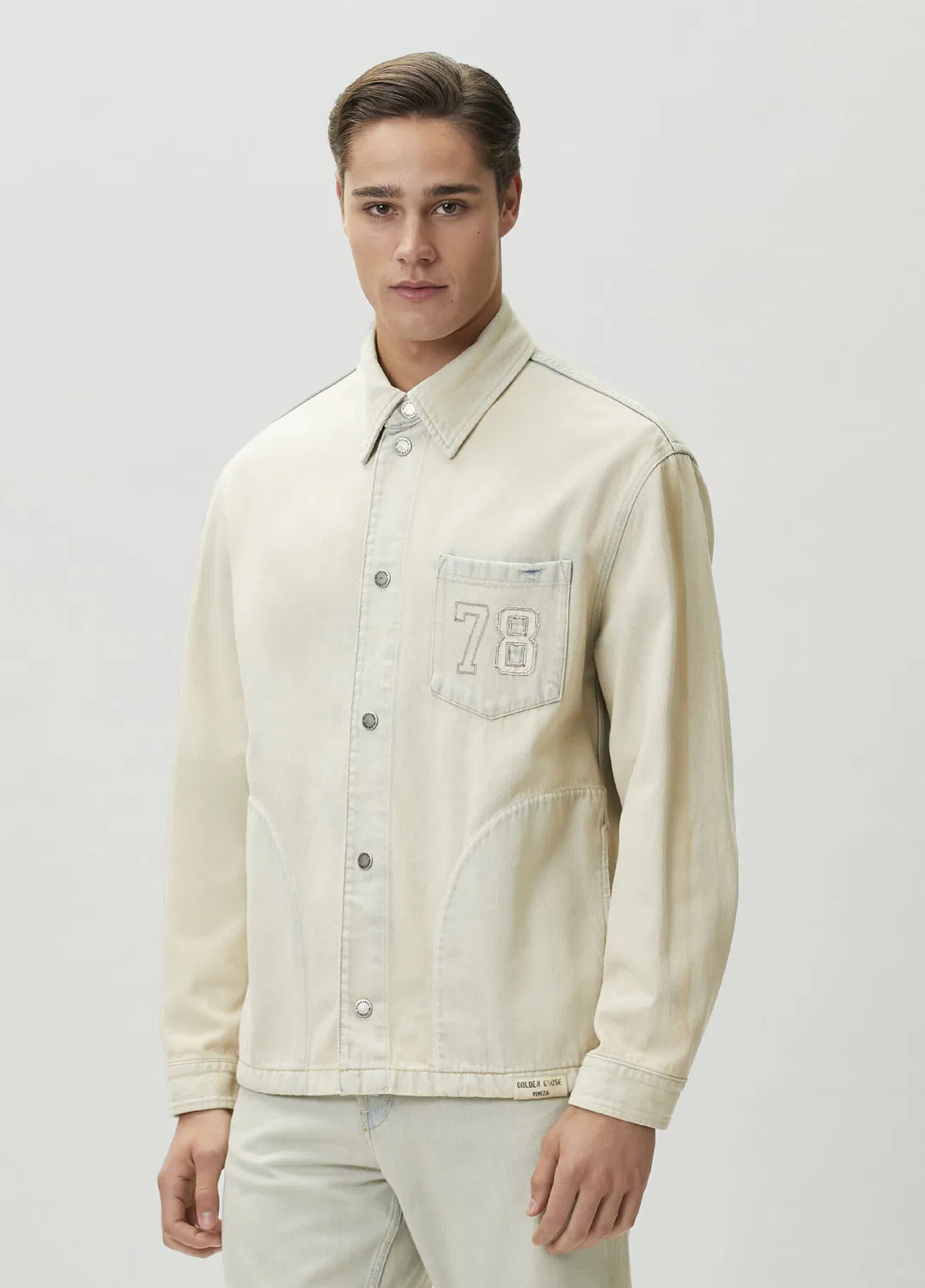 Джинсовая куртка Golden Goose, light blue — фото 3