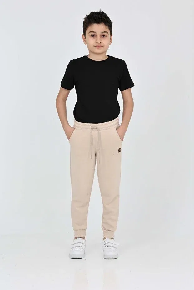 Детские спортивные штаны для мальчиков с карманами Pushe, Beige