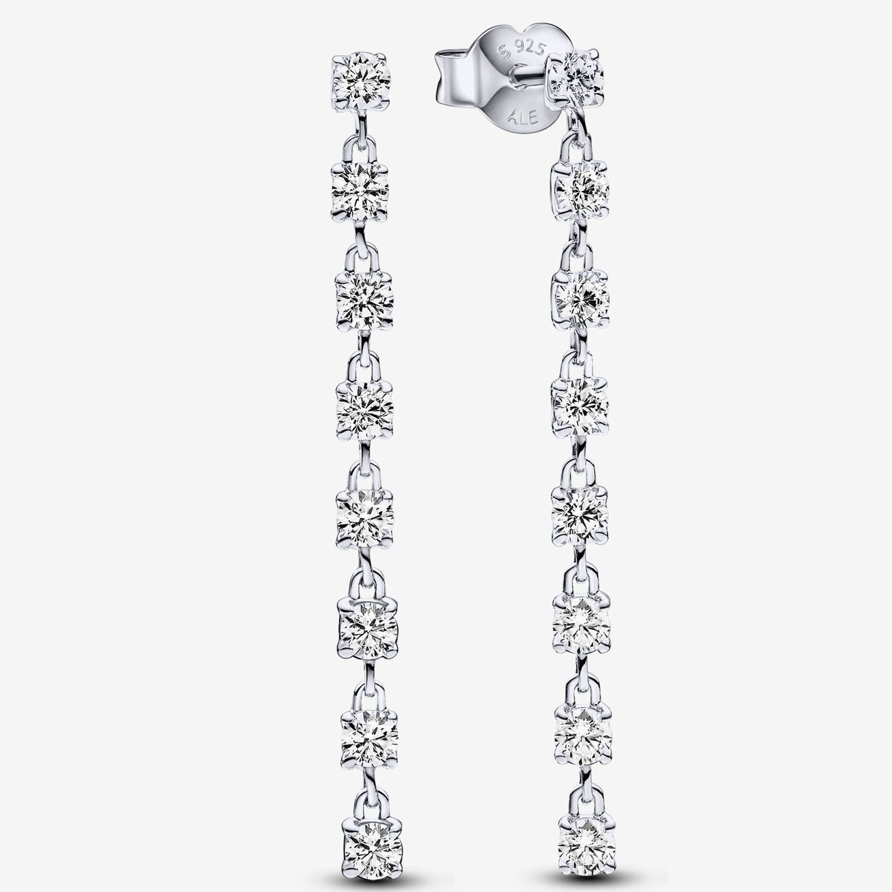

Серьги Pandora Sparkling Eight Stones, серебро