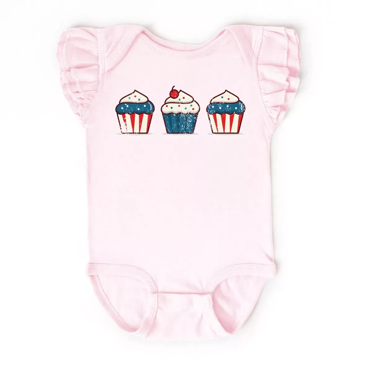 Детское боди с коротким рукавом Patriotic Cupcakes The Juniper Shop, Ballerina