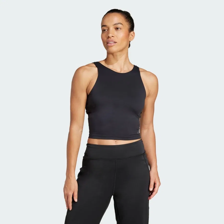 Спортивный топ-бра с внутренним бюстгальтером Performance JH1476 adidas, Черный