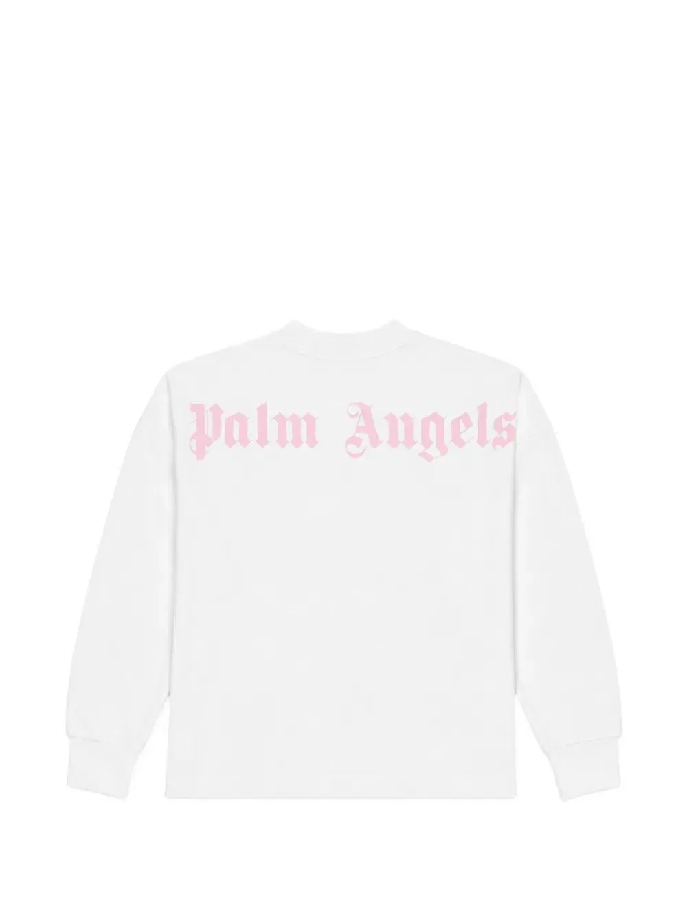 Футболка с длинным рукавом с принтом логотипа Palm Angels Kids, белый — фото 2