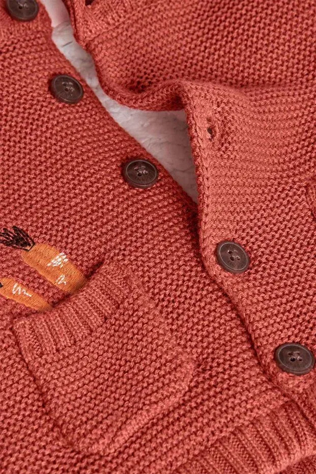 Детская куртка для девочек с принтом Carrot Embroidered Boboli, Pink — фото 4