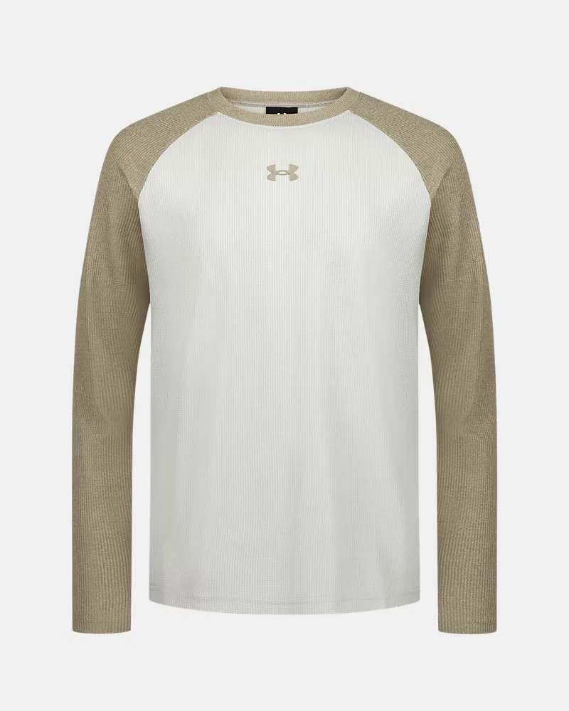 Футболка с длинным рукавом термо с регланом UA Thermal Raglan UnderArmour, Summit White/White