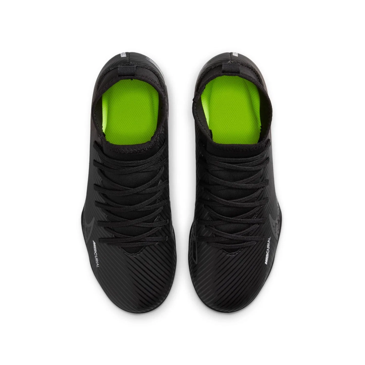 Детские бутсы для мальчиков с шипами Jr Superfly 9 Club NIKE, Black Dk Smoke Grey Summit White Volt — фото 3