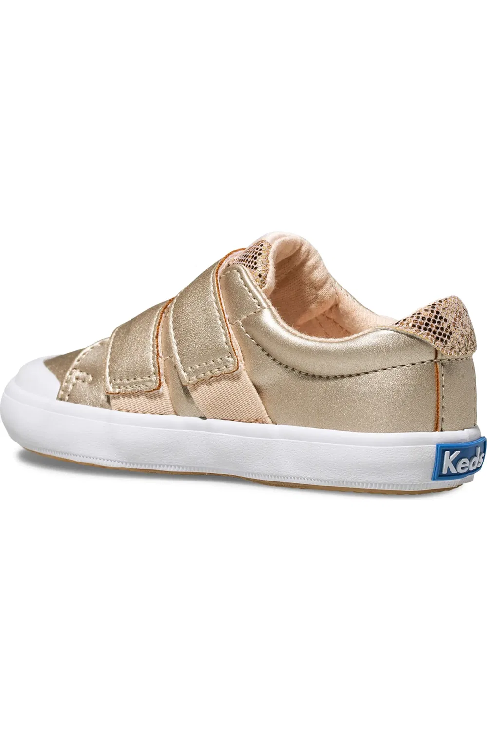 Детские кроссовки с блестками Courtney Keds, Rose Gold — фото 2