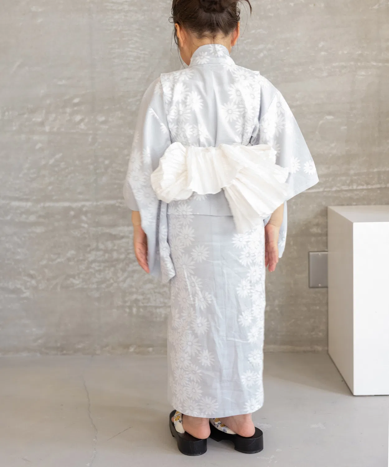 Детское кимоно-юката с принтом, комплект из 3 предметов Yukata-kan Grace, Blue — фото 4