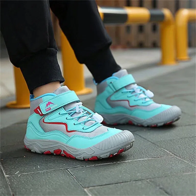 Детские зимние ботинки для мальчиков и девочек с принтом Zonkacen, Light Blue — фото 3