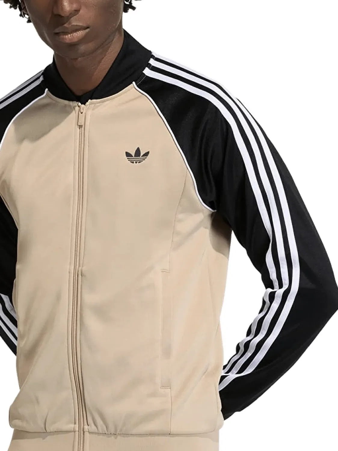 Куртка-трек SST нейтральных тонов Adidas, нейтральные — фото 3
