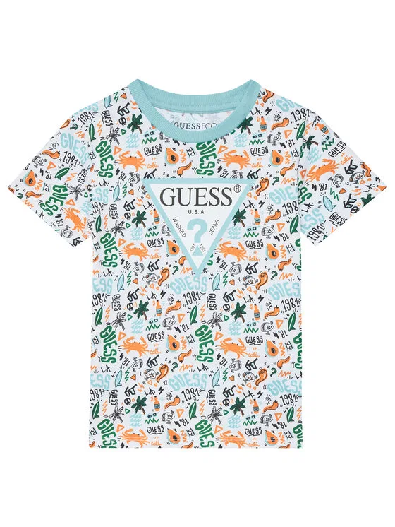 Комплект футболки и шорт regular fit Guess, синий — фото 2