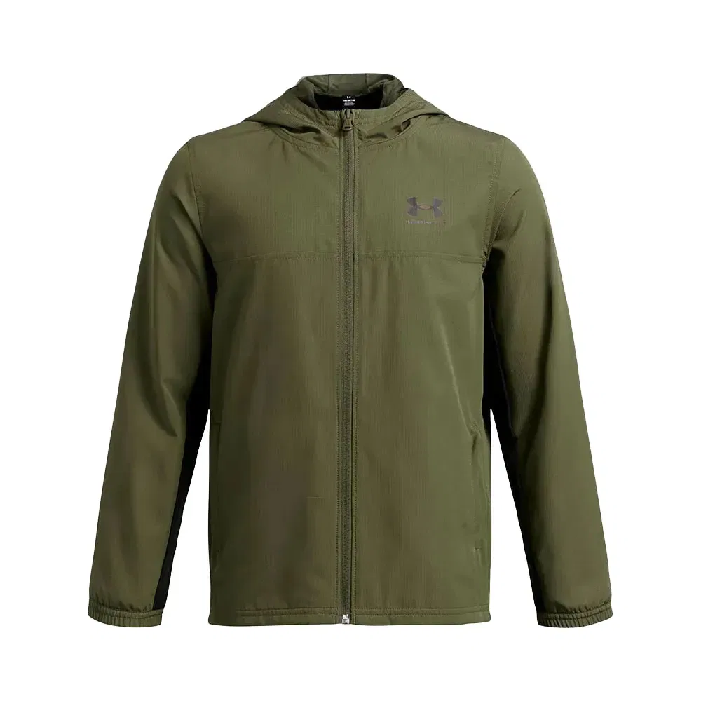 Детская куртка с капюшоном Rival Woven Under armour, Green