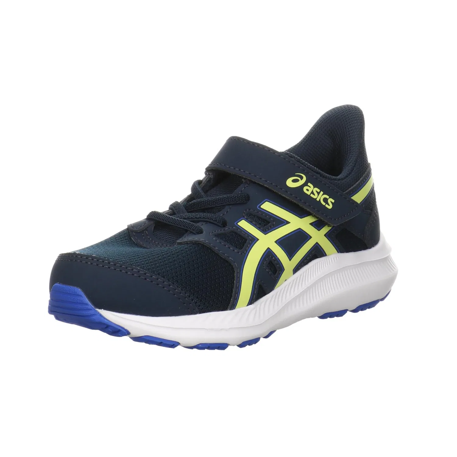 Детские кроссовки для мальчиков с закрытием на шнуровку Jolt 4 Ps ASICS, French Blue Glow Yellow